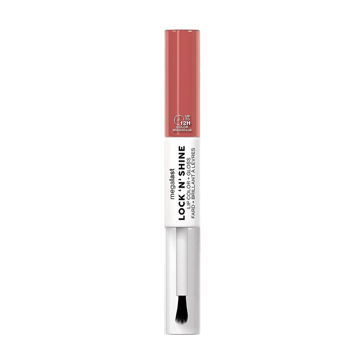 Двосторонній блиск для губ Wet n Wild Megalast Lock N Shine Lip Color + Gloss, Nude Illusion, 7.3 мл